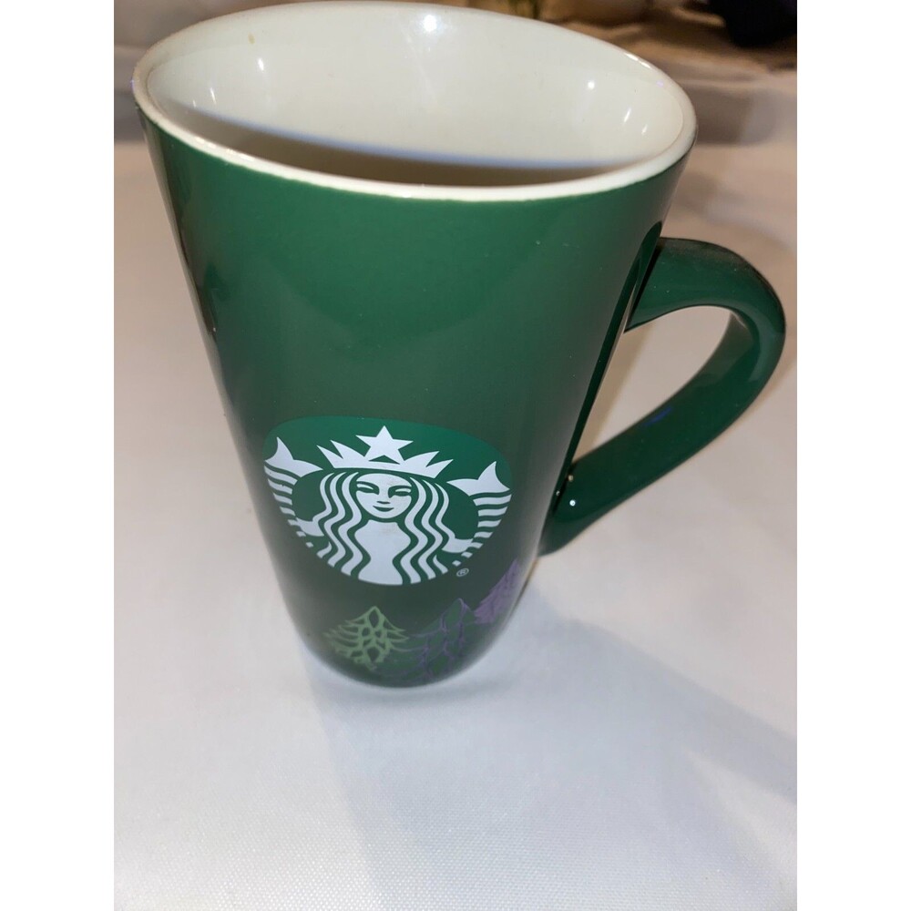 Starbucks Coffee 2021 16 oz. 6 inch tall Green Mug Large Carafe Type